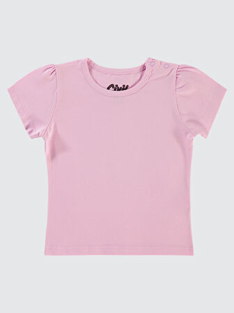 Civil Baby Kız Bebek Tişört 6-18 Ay Koyu Lila