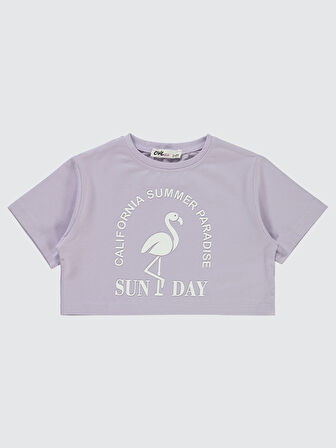 Civil Girls Kız Çocuk Tişört 2-5 Yaş Lila