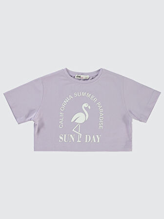 Civil Girls Kız Çocuk Tişört 2-5 Yaş Lila