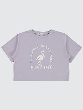 Civil Girls Kız Çocuk Tişört 6-9 Yaş Lila