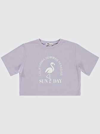 Civil Girls Kız Çocuk Tişört 6-9 Yaş Lila