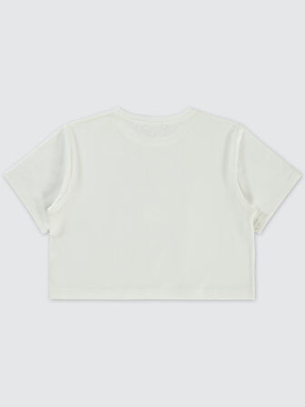 Civil Girls Kız Çocuk Tişört 6-9 Yaş Ekru