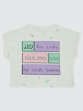 Civil Girls Kız Çocuk Tişört 6-9 Yaş Ekru