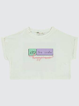 Civil Girls Kız Çocuk Tişört 2-5 Yaş Ekru