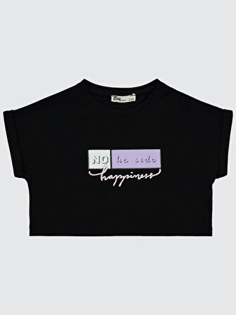 Civil Girls Kız Çocuk Tişört 2-5 Yaş Siyah