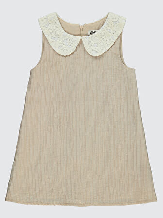 Civil Girls Kız Çocuk Elbise 2-5 Yaş Bej