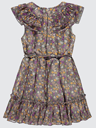 Civil Girls Kız Çocuk Elbise 6-9 Yaş Mor