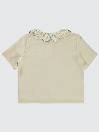 Civil Girls Kız Çocuk Gömlek 10-13 Yaş Ekru