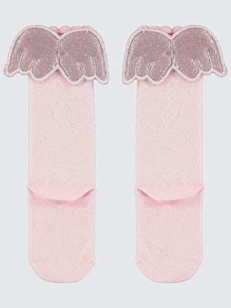 Civil Girls Kız Çocuk Dizaltı Çorap 3-11 Yaş Pembe