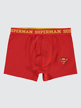 Süperman Erkek Çocuk 3'lü Boxer Set 2-10 Yaş Sarı