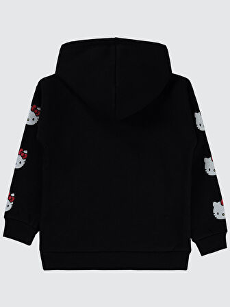 Hello Kitty Kız Çocuk Sweatshirt 10-13 Yaş Siyah