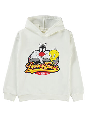 Tweety Kız Çocuk Sweatshirt 10-13 Yaş Ekru