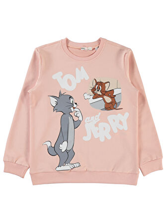 Tom And Jerry Kız Çocuk Pelerin 10-13 Yaş Açık Pudra