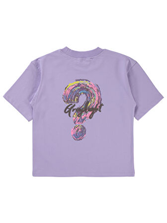 Civil Girls Kız Çocuk Oversize Tişört 10-13 Yaş Lila