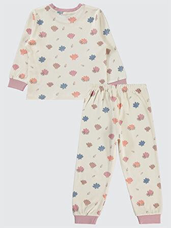 Civil Girls Kız Çocuk Pijama Takımı 2-5 Yaş Açık Somon