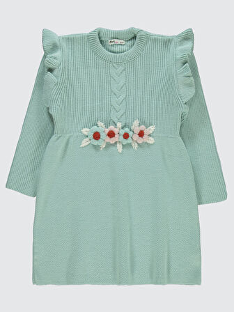 Civil Girls Kız Çocuk Elbise 6-9 Yaş Çağla Yeşili