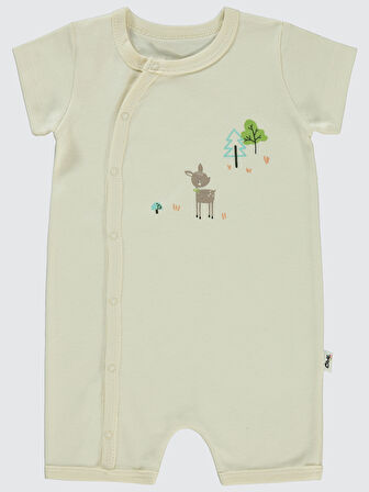 Civil Baby Kız Bebek Patiksiz Tulum 6-18 Ay Somon