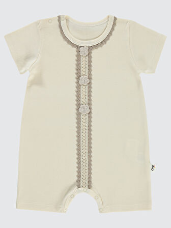 Civil Baby Kız Bebek Patiksiz Tulum 6-18 Ay Somon