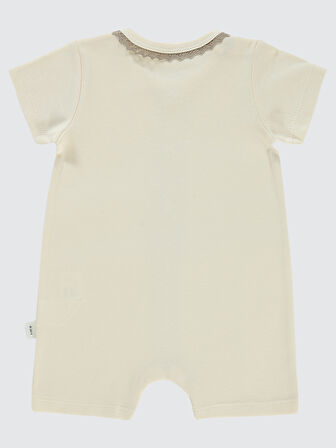 Civil Baby Kız Bebek Patiksiz Tulum 6-18 Ay Somon