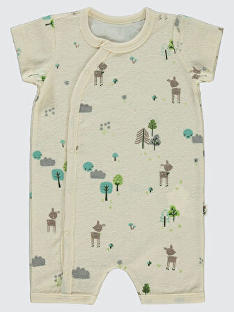 Civil Baby Kız Bebek Patiksiz Tulum 6-18 Ay Somon