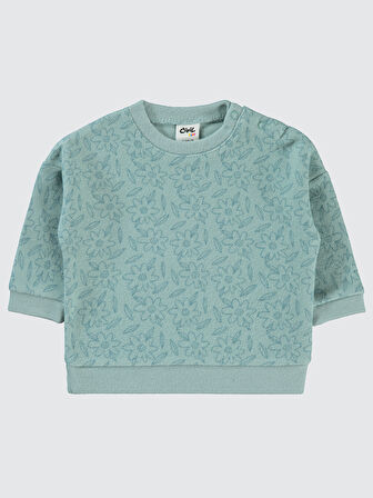 Civil Baby Kız Bebek Sweatshirt 6-18 Ay Çağla Yeşili