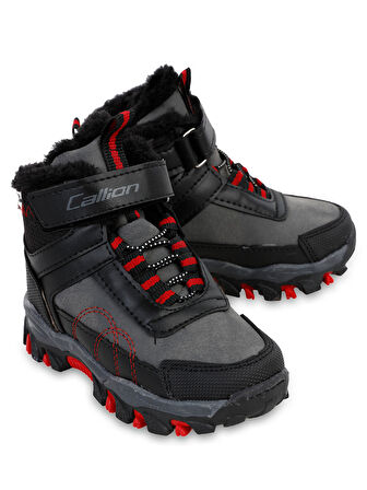 Callion Erkek Çocuk Bot 31-35 Numara Füme-Kırmızı