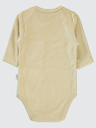 Civil Baby Kız Bebek Çıtçıtlı Badi 1-18 Ay Sütlü Kahve