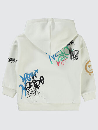 Civil Girls Kız Çocuk Sweatshirt 2-5 Yaş Ekru