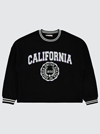 Civil Girls Kız Çocuk Sweatshirt 10-13 Yaş  Siyah