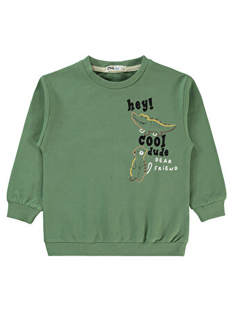 Civil Boys Erkek Çocuk Sweatshirt 2-5 Yaş Yeşil