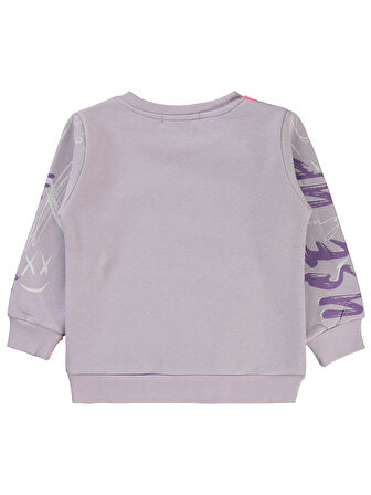 Civil Girls Kız Çocuk Sweatshirt 2-5 Yaş Nazik Lavanta