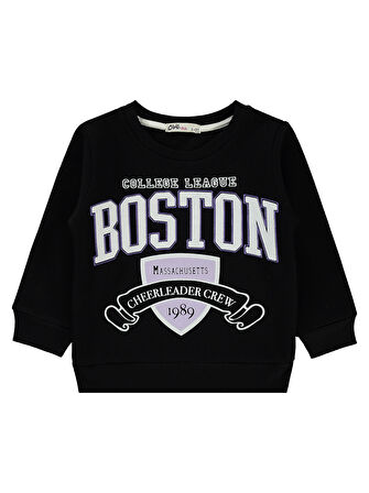 Civil Girls Kız Çocuk Sweatshirt 2-5 Yaş  Siyah