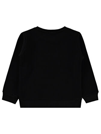 Civil Girls Kız Çocuk Sweatshirt 6-9 Yaş Siyah