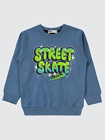 Civil Boys Erkek Çocuk Sweatshirt 2-5 Yaş İndigo