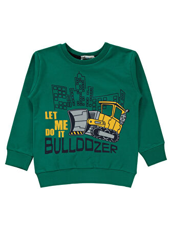 Civil Boys Erkek Çocuk Sweatshirt 2-5 Yaş Çam Yeşili
