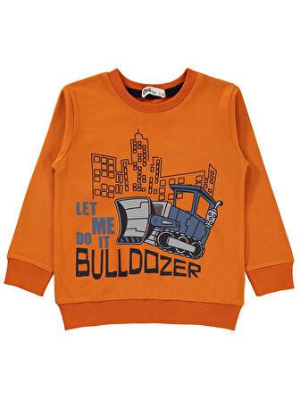 Civil Boys Erkek Çocuk Sweatshirt 2-5 Yaş Koyu Oranj