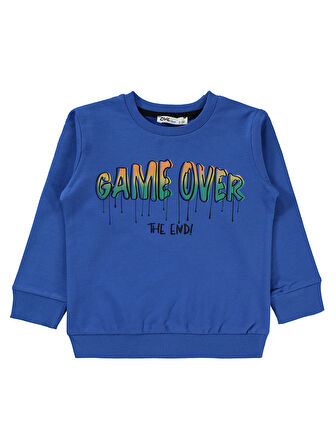 Civil Boys Erkek Çocuk Sweatshirt 2-5 Yaş Saks Mavisi 