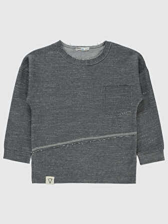 Civil Boys Erkek Çocuk Sweatshirt 6-9 Yaş Antrasit