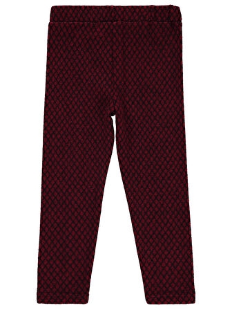 Civil Girls Kız Çocuk Tayt 6-9 Yaş Bordo