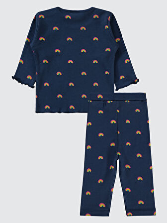 Civil Baby Kız Bebek Takım 6-18 Ay Lacivert