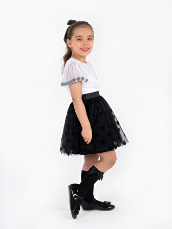 Civil Girls Kız Çocuk Tütü Etek 4-9 Yaş Siyah