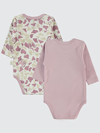 Civil Baby Kız Bebek 2'li Çıtçıtlı Badi 3-18 Ay Lila