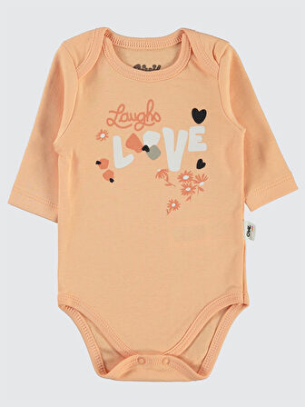 Civil Baby Kız Bebek 2'li Çıtçıtlı Badi 3-18 Ay Somon