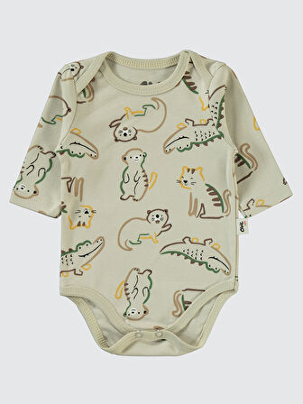 Civil Baby Erkek Bebek 2'li Çıtçıtlı Badi 3-18 Ay Hardal