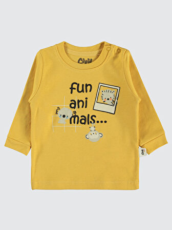 Civil Baby Erkek Bebek 2'li Sweatshirt 6-18 Ay  Hardal