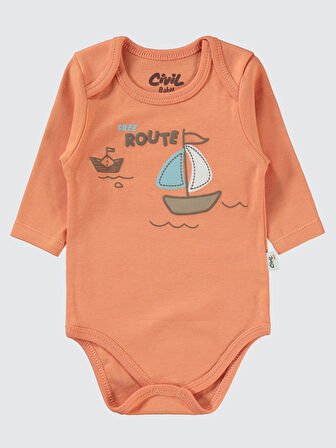 Civil Baby Erkek Bebek 3'lü Takım 6-18 Ay Oranj