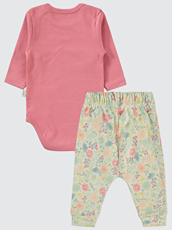 Civil Baby Kız Bebek 3'lü Takım 6-18 Ay Gül