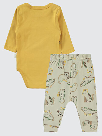 Civil Baby Erkek Bebek 3'lü Takım 6-18 Ay Hardal