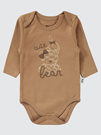 Civil Baby Kız Bebek 3'lü Takım 6-18 Ay Kahve