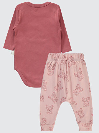 Civil Baby Kız Bebek 3'lü Takım 6-18 Ay Bordo